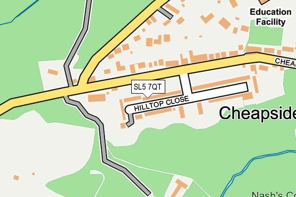 SL5 7QT map - OS OpenMap – Local (Ordnance Survey)