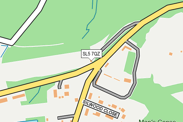 SL5 7QZ map - OS OpenMap – Local (Ordnance Survey)