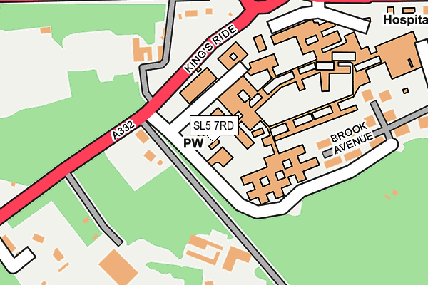 SL5 7RD map - OS OpenMap – Local (Ordnance Survey)