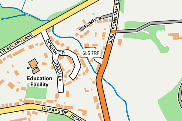 SL5 7RF map - OS OpenMap – Local (Ordnance Survey)
