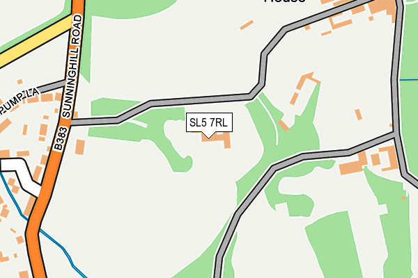 SL5 7RL map - OS OpenMap – Local (Ordnance Survey)