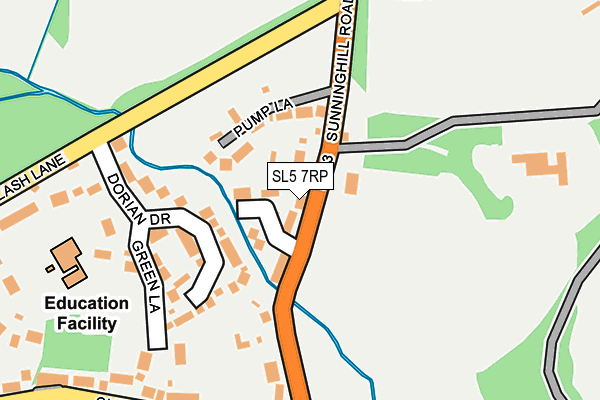 SL5 7RP map - OS OpenMap – Local (Ordnance Survey)