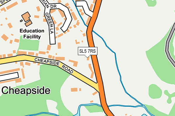 SL5 7RS map - OS OpenMap – Local (Ordnance Survey)