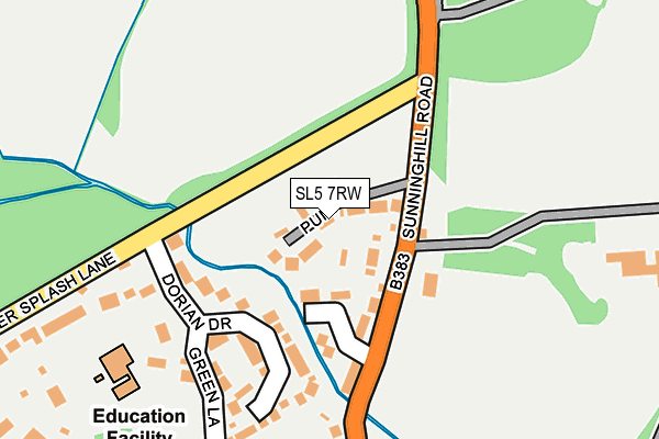 SL5 7RW map - OS OpenMap – Local (Ordnance Survey)