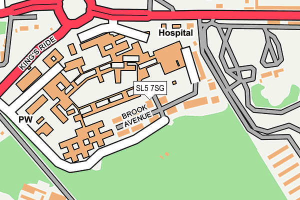 SL5 7SG map - OS OpenMap – Local (Ordnance Survey)