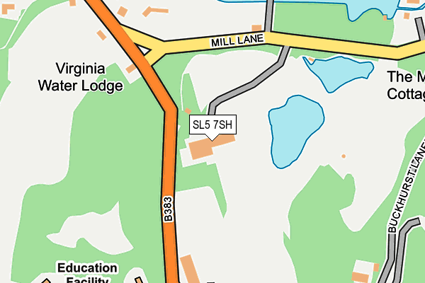 SL5 7SH map - OS OpenMap – Local (Ordnance Survey)
