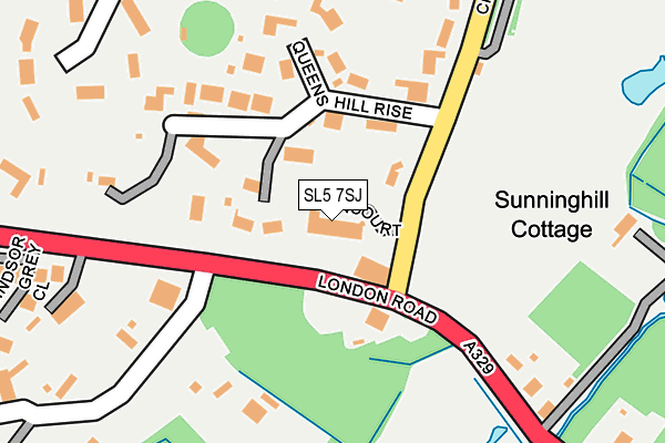 SL5 7SJ map - OS OpenMap – Local (Ordnance Survey)