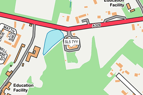 SL5 7YY map - OS OpenMap – Local (Ordnance Survey)