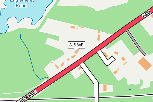 SL5 8AB map - OS OpenMap – Local (Ordnance Survey)