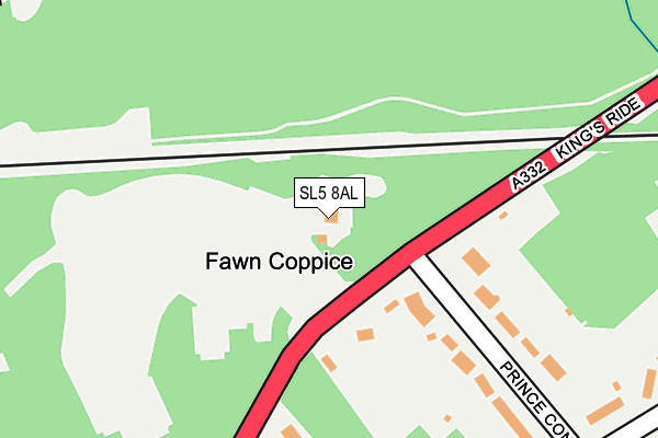 SL5 8AL map - OS OpenMap – Local (Ordnance Survey)