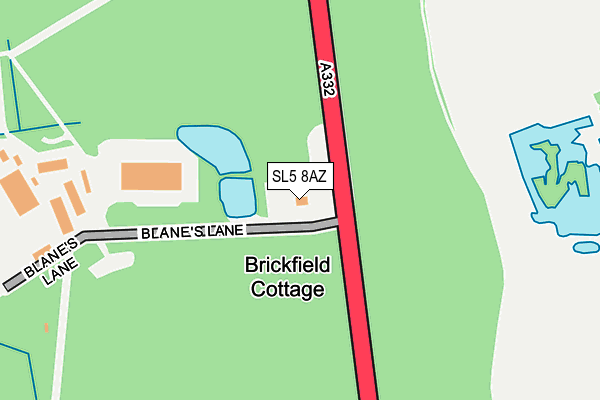 SL5 8AZ map - OS OpenMap – Local (Ordnance Survey)