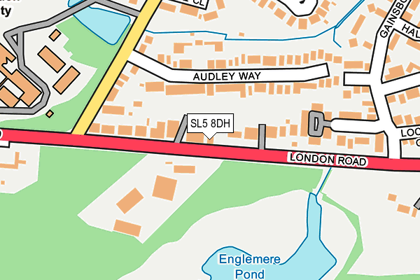 SL5 8DH map - OS OpenMap – Local (Ordnance Survey)