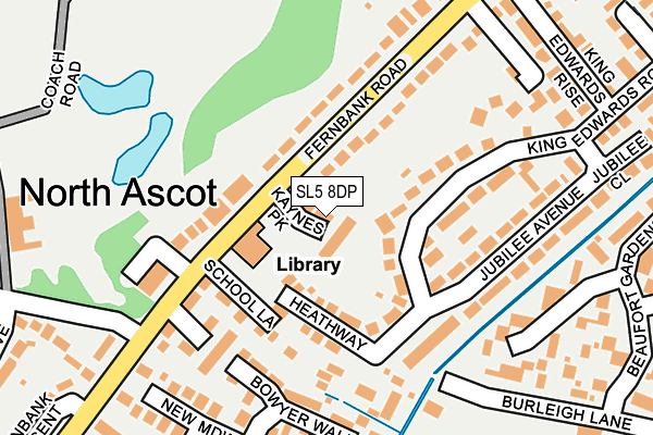 SL5 8DP map - OS OpenMap – Local (Ordnance Survey)