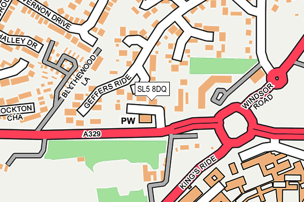 SL5 8DQ map - OS OpenMap – Local (Ordnance Survey)