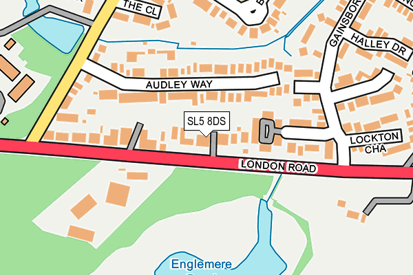 SL5 8DS map - OS OpenMap – Local (Ordnance Survey)