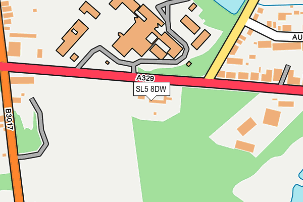 SL5 8DW map - OS OpenMap – Local (Ordnance Survey)