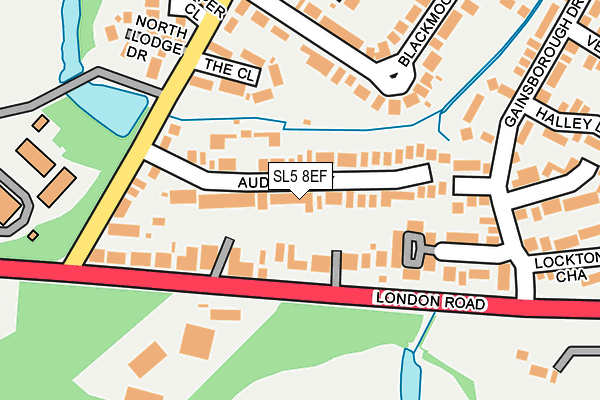 SL5 8EF map - OS OpenMap – Local (Ordnance Survey)