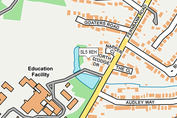 SL5 8EH map - OS OpenMap – Local (Ordnance Survey)