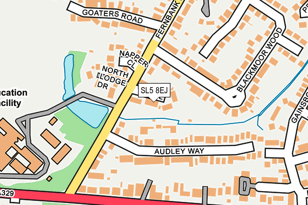 SL5 8EJ map - OS OpenMap – Local (Ordnance Survey)