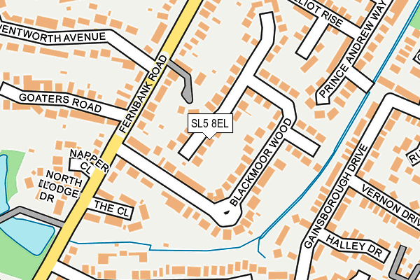 SL5 8EL map - OS OpenMap – Local (Ordnance Survey)