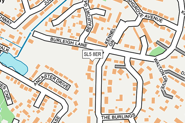 SL5 8ER map - OS OpenMap – Local (Ordnance Survey)