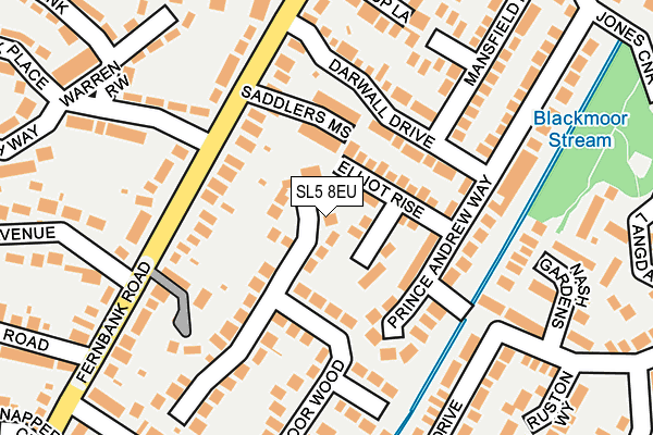 SL5 8EU map - OS OpenMap – Local (Ordnance Survey)