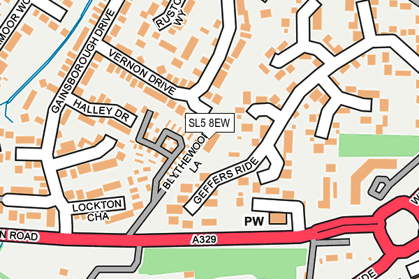 SL5 8EW map - OS OpenMap – Local (Ordnance Survey)