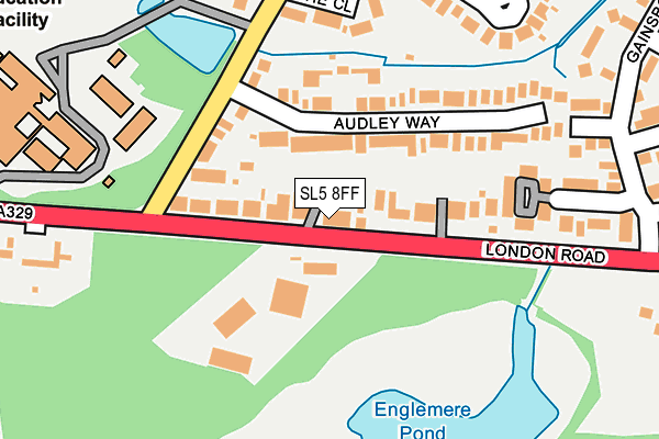 SL5 8FF map - OS OpenMap – Local (Ordnance Survey)