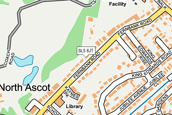 SL5 8JT map - OS OpenMap – Local (Ordnance Survey)