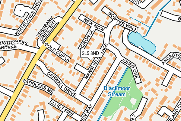 SL5 8ND map - OS OpenMap – Local (Ordnance Survey)