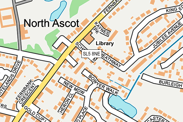 SL5 8NE map - OS OpenMap – Local (Ordnance Survey)