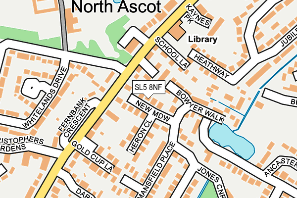 SL5 8NF map - OS OpenMap – Local (Ordnance Survey)