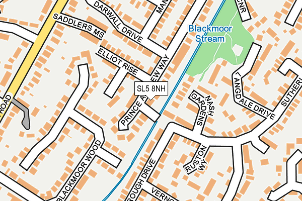 SL5 8NH map - OS OpenMap – Local (Ordnance Survey)