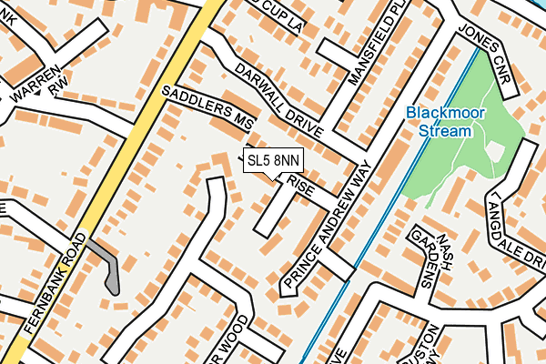 SL5 8NN map - OS OpenMap – Local (Ordnance Survey)