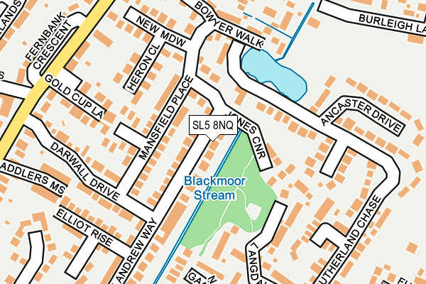 SL5 8NQ map - OS OpenMap – Local (Ordnance Survey)