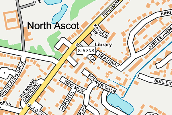 SL5 8NS map - OS OpenMap – Local (Ordnance Survey)