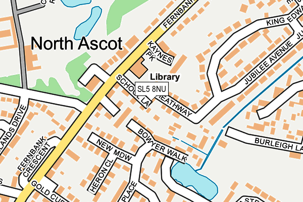 SL5 8NU map - OS OpenMap – Local (Ordnance Survey)