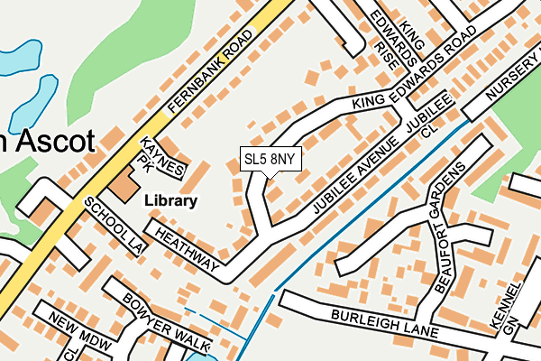 SL5 8NY map - OS OpenMap – Local (Ordnance Survey)