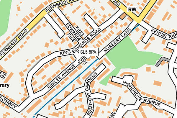 SL5 8PA map - OS OpenMap – Local (Ordnance Survey)