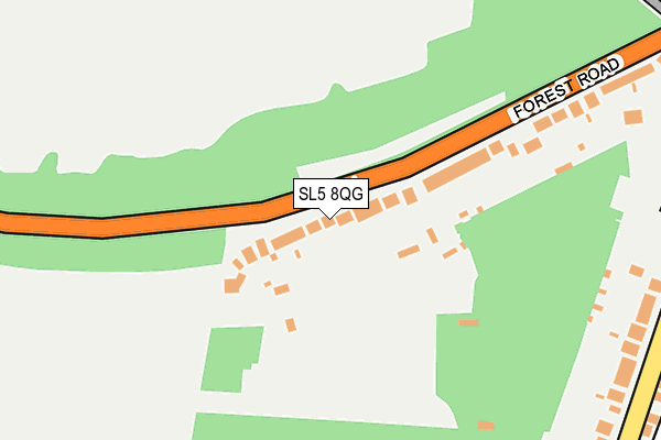 SL5 8QG map - OS OpenMap – Local (Ordnance Survey)