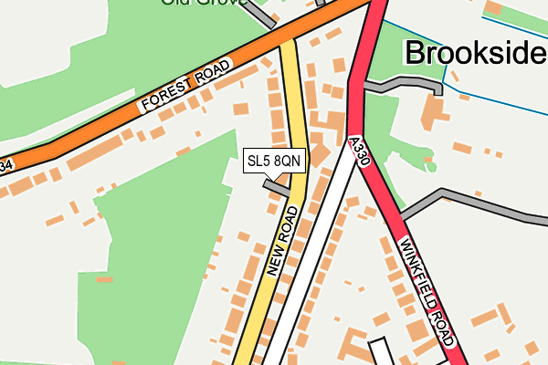 SL5 8QN map - OS OpenMap – Local (Ordnance Survey)
