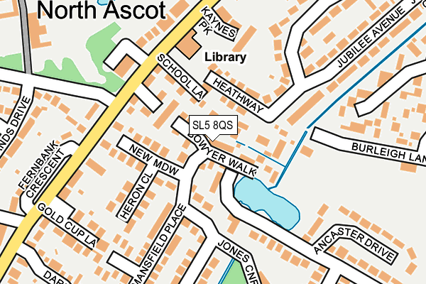 SL5 8QS map - OS OpenMap – Local (Ordnance Survey)