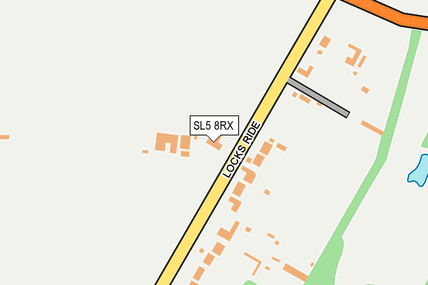 SL5 8RX map - OS OpenMap – Local (Ordnance Survey)