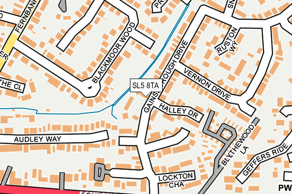 SL5 8TA map - OS OpenMap – Local (Ordnance Survey)
