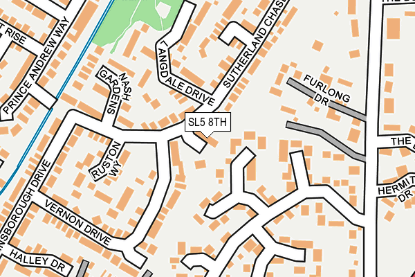 SL5 8TH map - OS OpenMap – Local (Ordnance Survey)