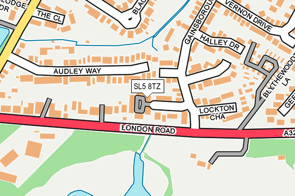 SL5 8TZ map - OS OpenMap – Local (Ordnance Survey)