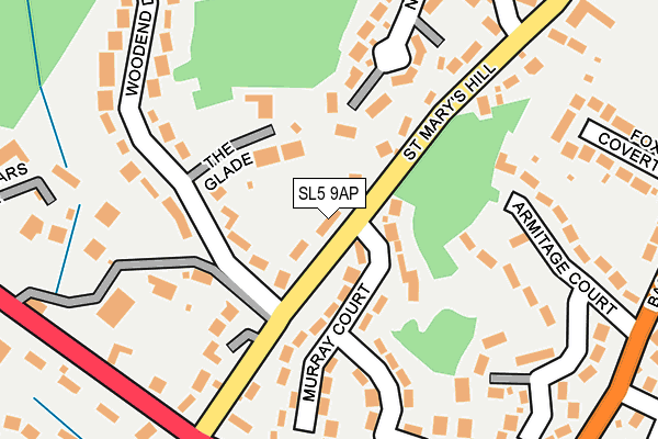 SL5 9AP map - OS OpenMap – Local (Ordnance Survey)