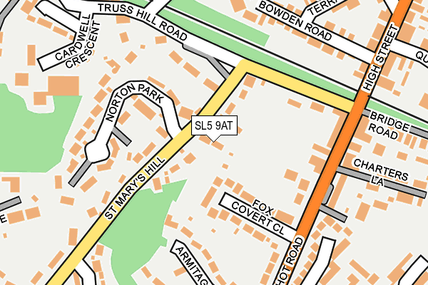 SL5 9AT map - OS OpenMap – Local (Ordnance Survey)