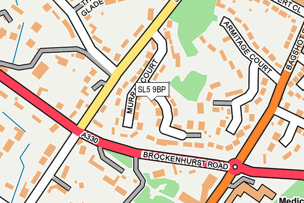 SL5 9BP map - OS OpenMap – Local (Ordnance Survey)