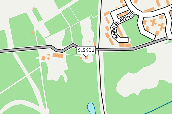 SL5 9DU map - OS OpenMap – Local (Ordnance Survey)